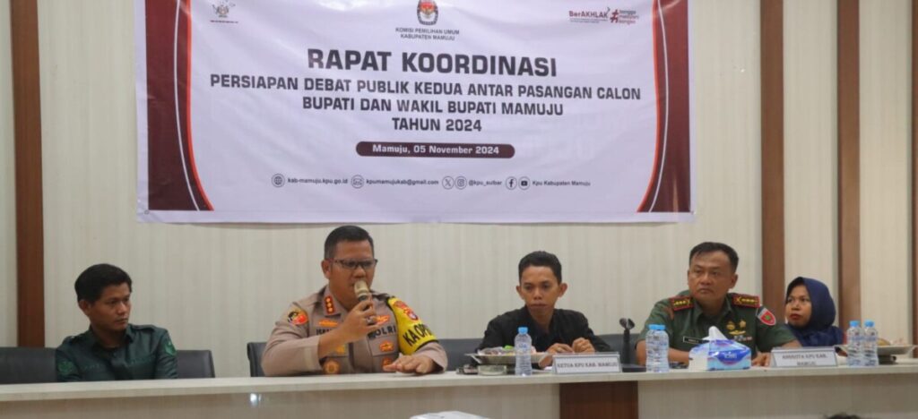 Rakor Jelang Debat Publik Kedua Paslon Pilkada Mamuju