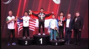 Darmawan Arjuna Putra Asal Mamuju Persembahkan Medali Emas di Kejuaraan Dunia Pencak Silat
