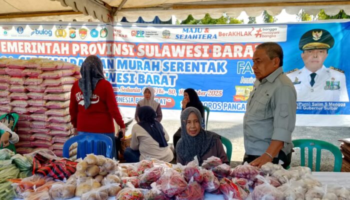 Distapang Sulbar Gelar Gerakan Pangan Murah di Taman Karema, Wujud Nyata Kendalikan Inflasi dan Stabilkan Harga