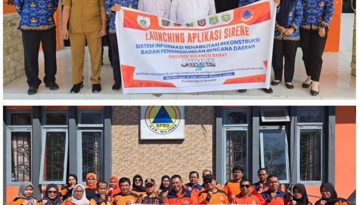 BPBD Sulbar Luncurkan Aplikasi SIRINE, Integrasikan Data Rehabilitasi dan Rekonstruksi Secara Digital