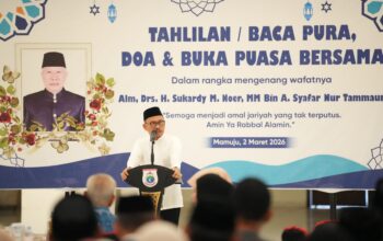 Gubernur Sulawesi Barat, Suhardi Duka, mengenang almarhum H. Sukardy M. Noer sebagai sosok yang sangat Peduli