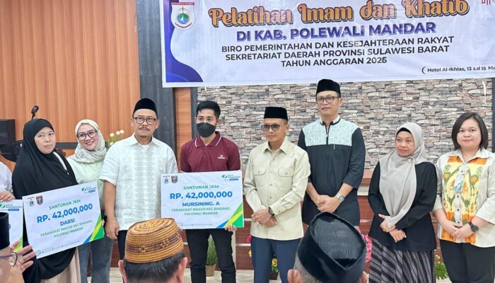 Biro Pemkesra Setda Sulbar Gelar Pelatihan Imam dan Khatib untuk Perkuat Fungsi Masjid