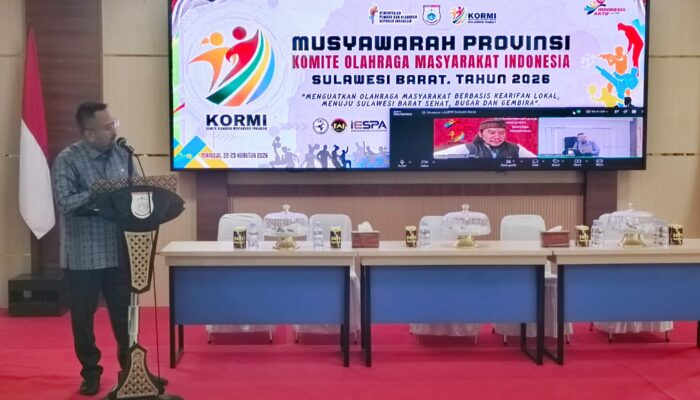Musprov KORMI Sulbar 2026–2030, Pemprov Dorong Olahraga Inklusif hingga Tingkat Desa dan Komunitas