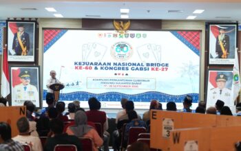 Gubernur SDK Buka Kejurnas Bridge ke-60 di Mamuju, Diikuti 21 Provinsi