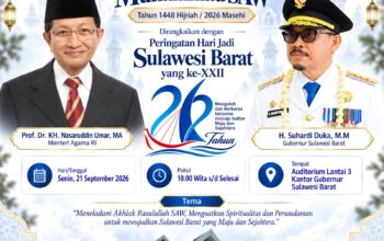 Maulid Nabi 1448 H di Sulbar Dihadiri Menteri Agama, Digelar Bersamaan HUT ke-22