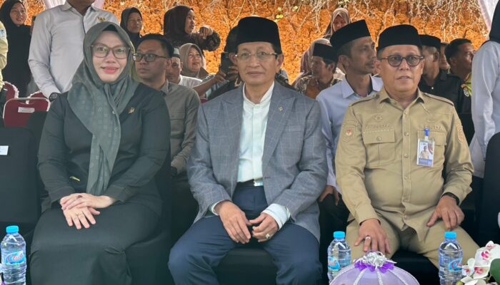Dampingi Menag RI, Ketua DPRD Sulbar Hadiri Peletakan Batu Pertama Ponpes Al-Ikhlas